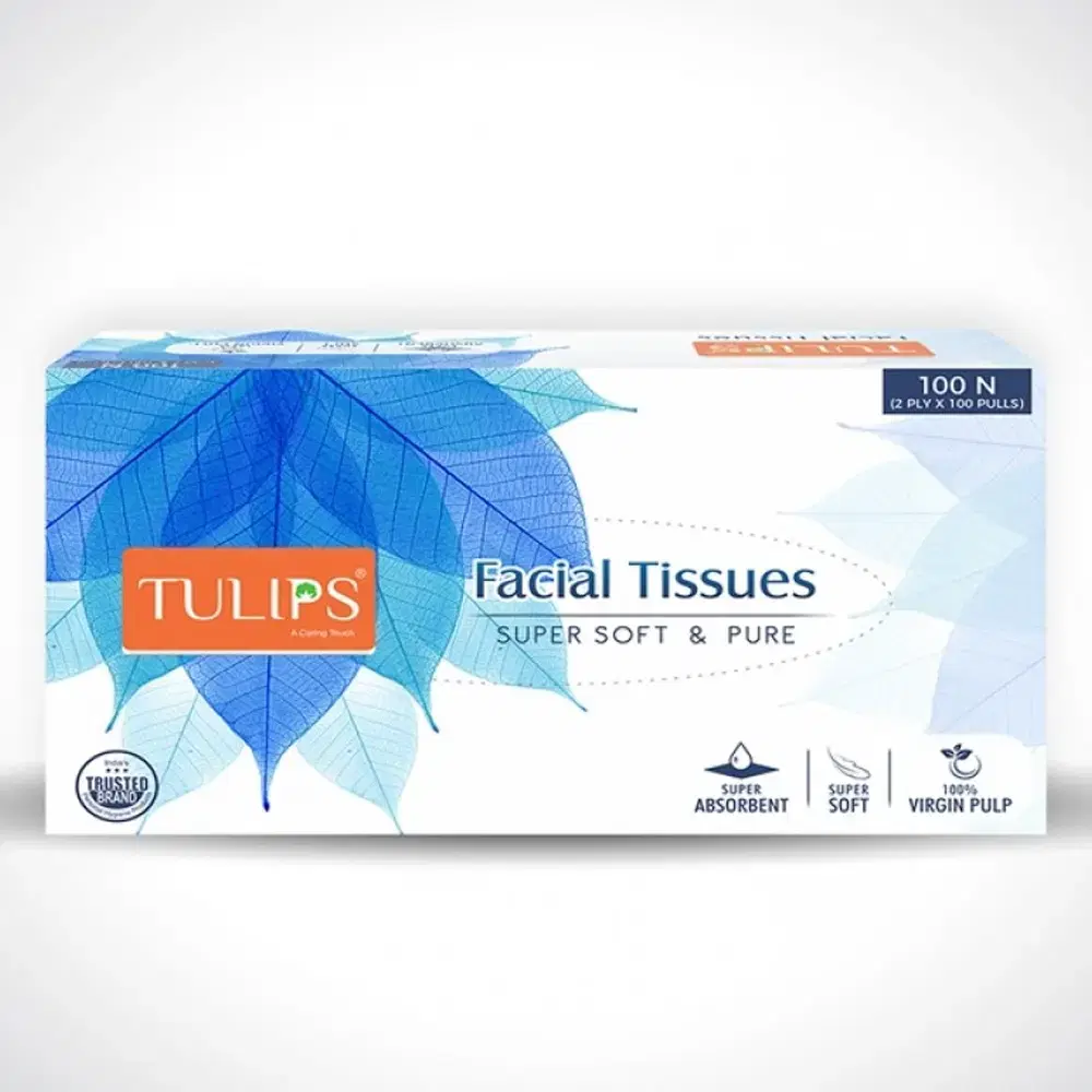 Tulips Facial Tissues Super Soft And Pure 