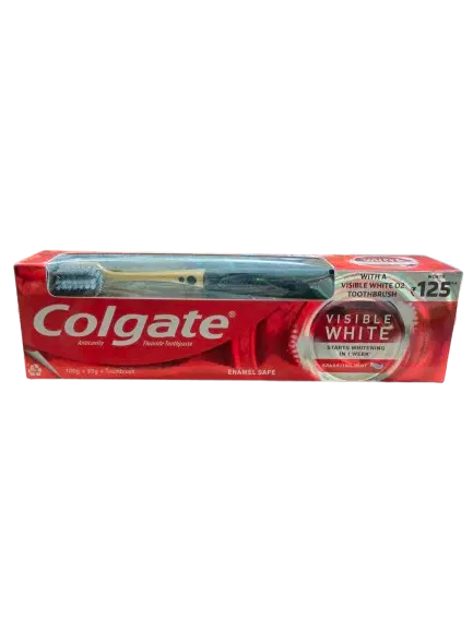 Colgate Visible White Toothpaste +Free Toothrush