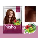 Nisha Natural Henna Powder for Natural Brown Semi-Permanent Hair Color, – image 1