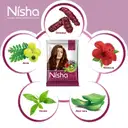 Nisha Natural Henna Powder for Natural Brown Semi-Permanent Hair Color, – image 2