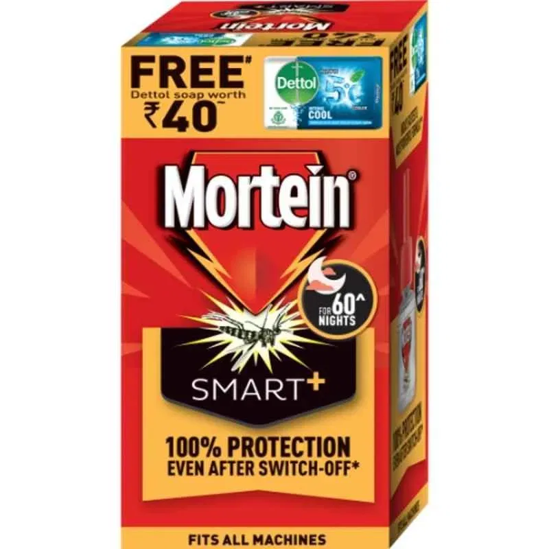 Mortein 45ml Liquid Vaporizer Insecticide Refill + Free Dettol Soap