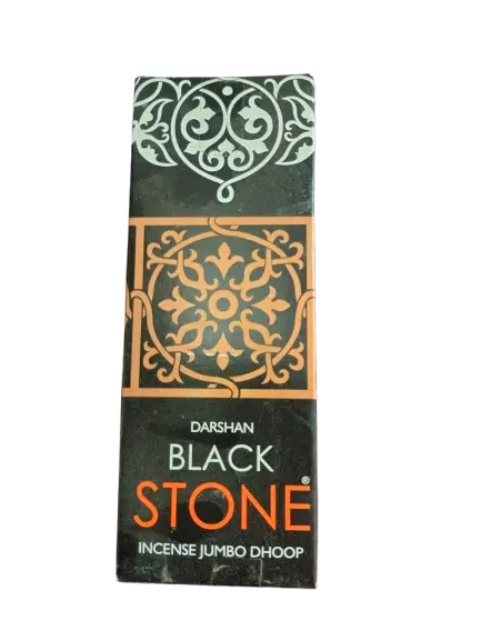 Darshan  Black Stone Incense Jumbo Dhoop
