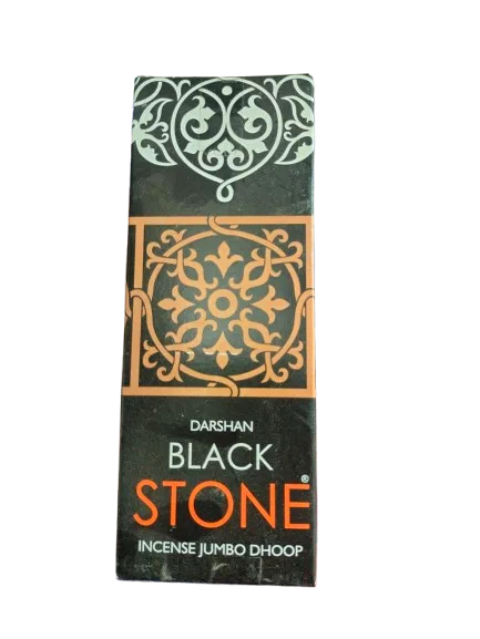 Darshan  Black Stone Incense Jumbo Dhoop