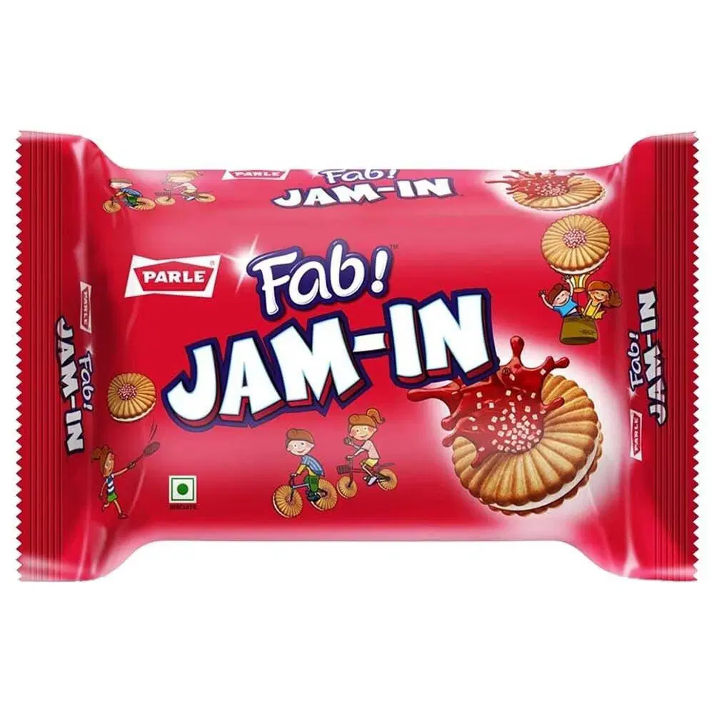 Parle Fab Jam-In Mixed Fruit Sandwich Biscuits