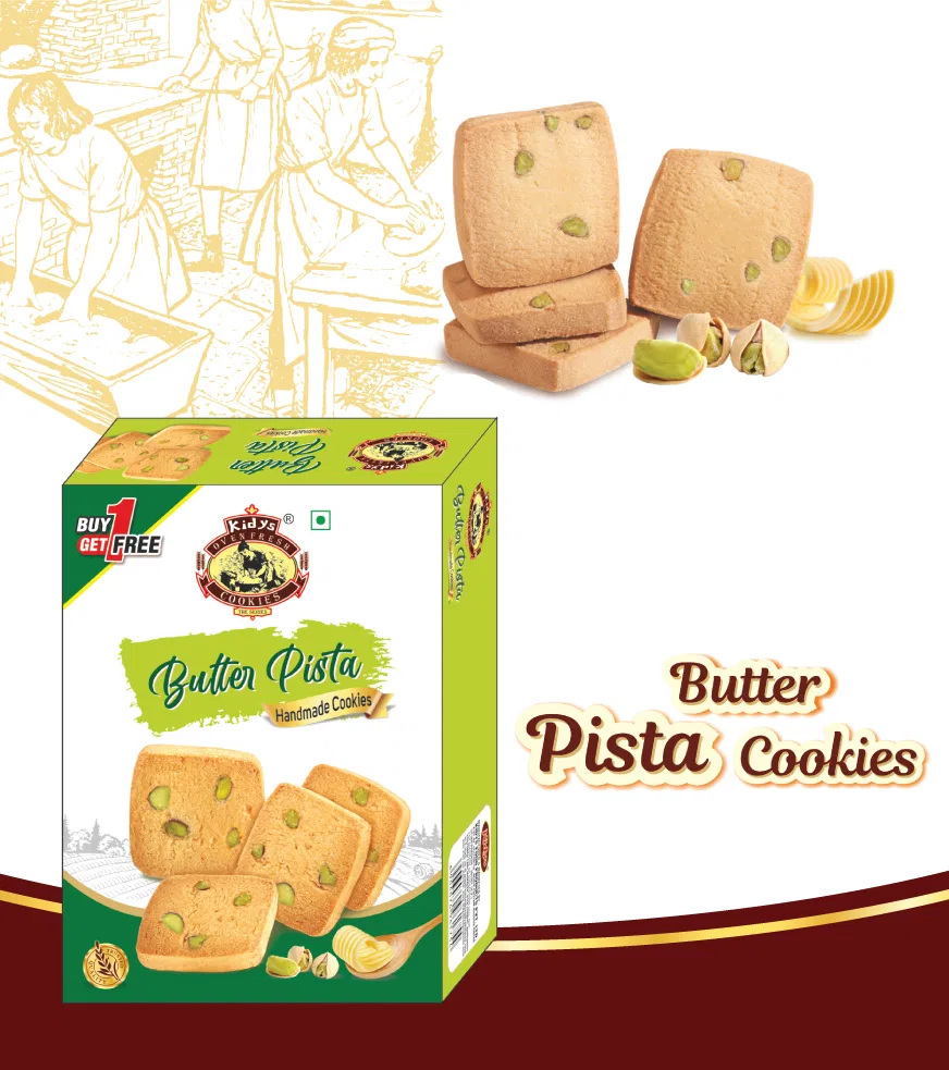 Kidys Butter Pista Cookies