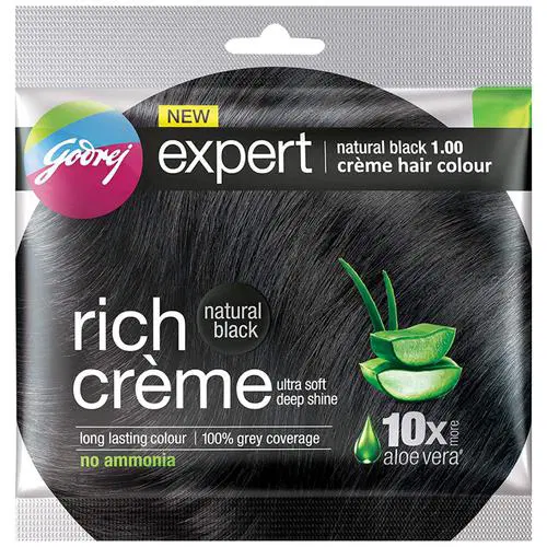 Godrej Expert Natural Black 1.0 Creme Hair Colour