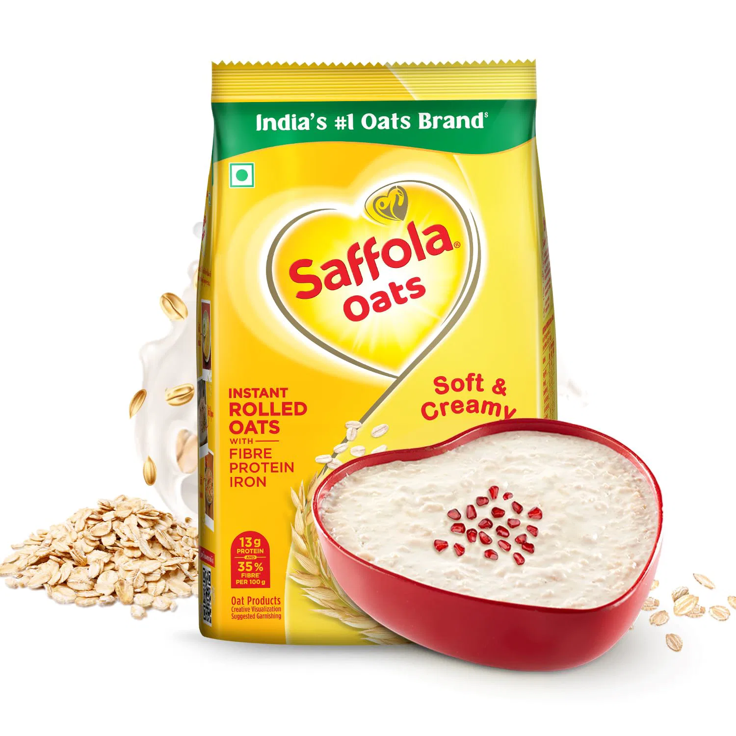 Saffola Oats | 900 gm| Free 300 gm Saffola Oats