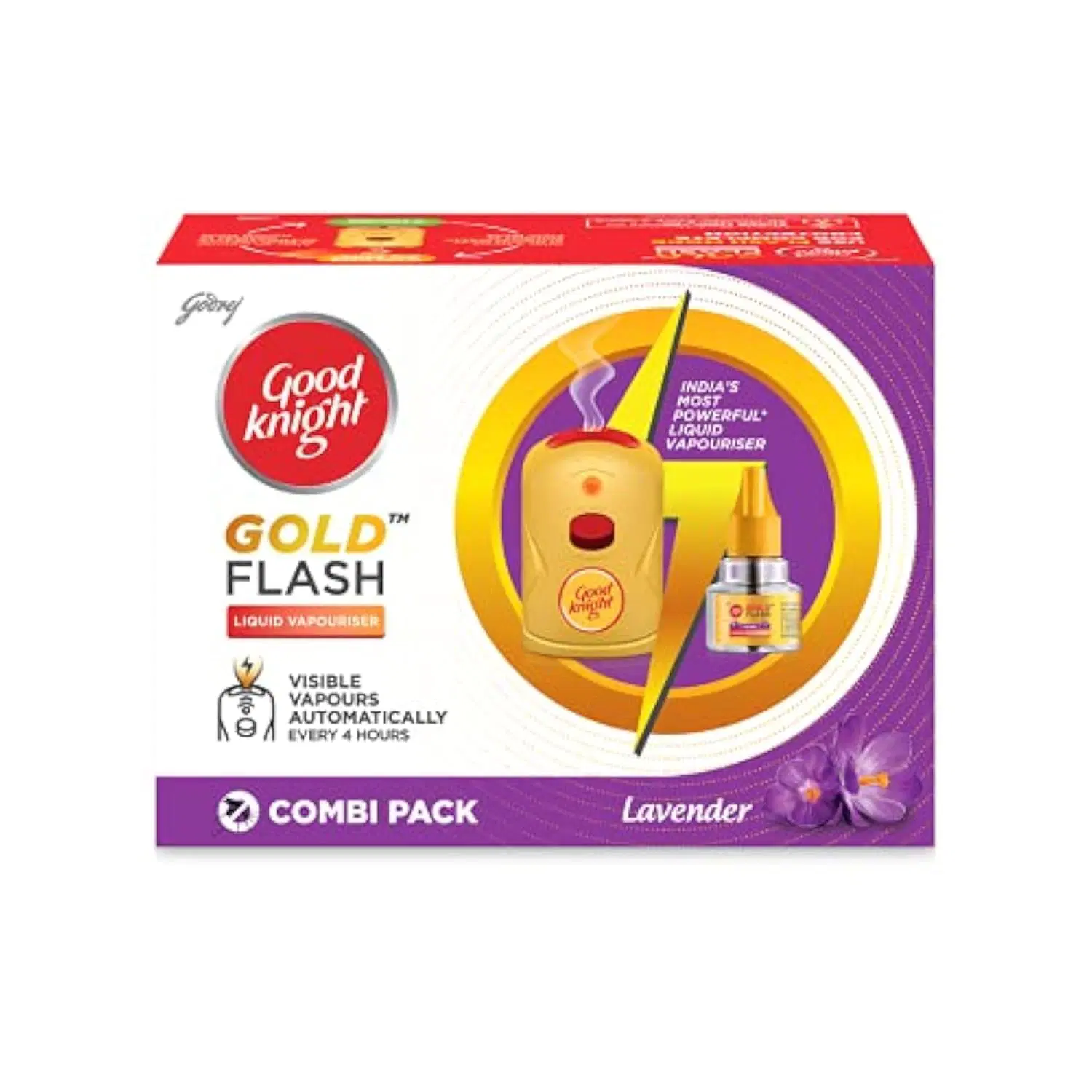 Good Knight Gold Flash Lavender Machine + Refill Liquid, Liquid