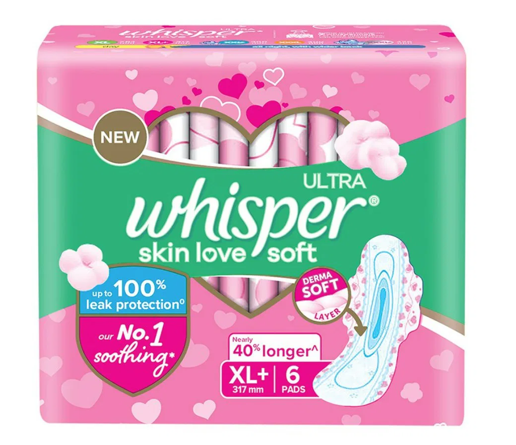 Whisper Ultra Skin Love Soft XL+6Pads