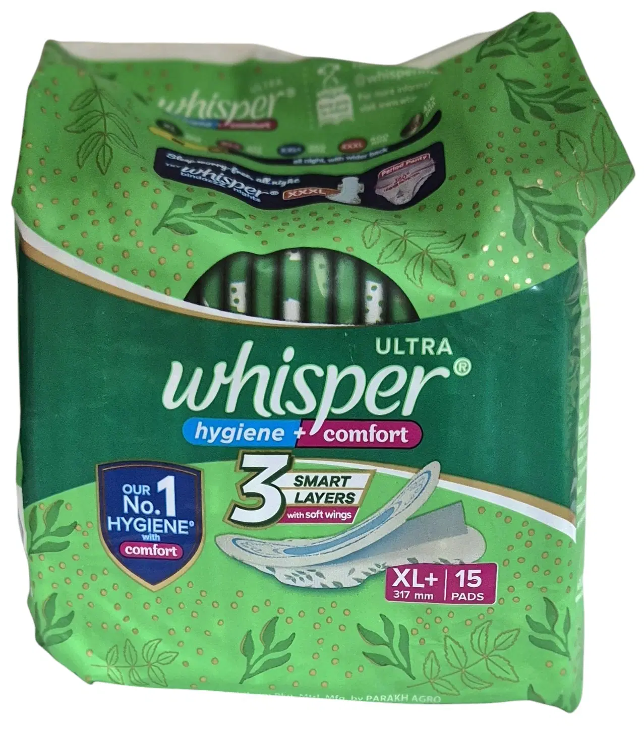 Whisper Ultra Hygiene+ Comfort Clean Sanitary Pads