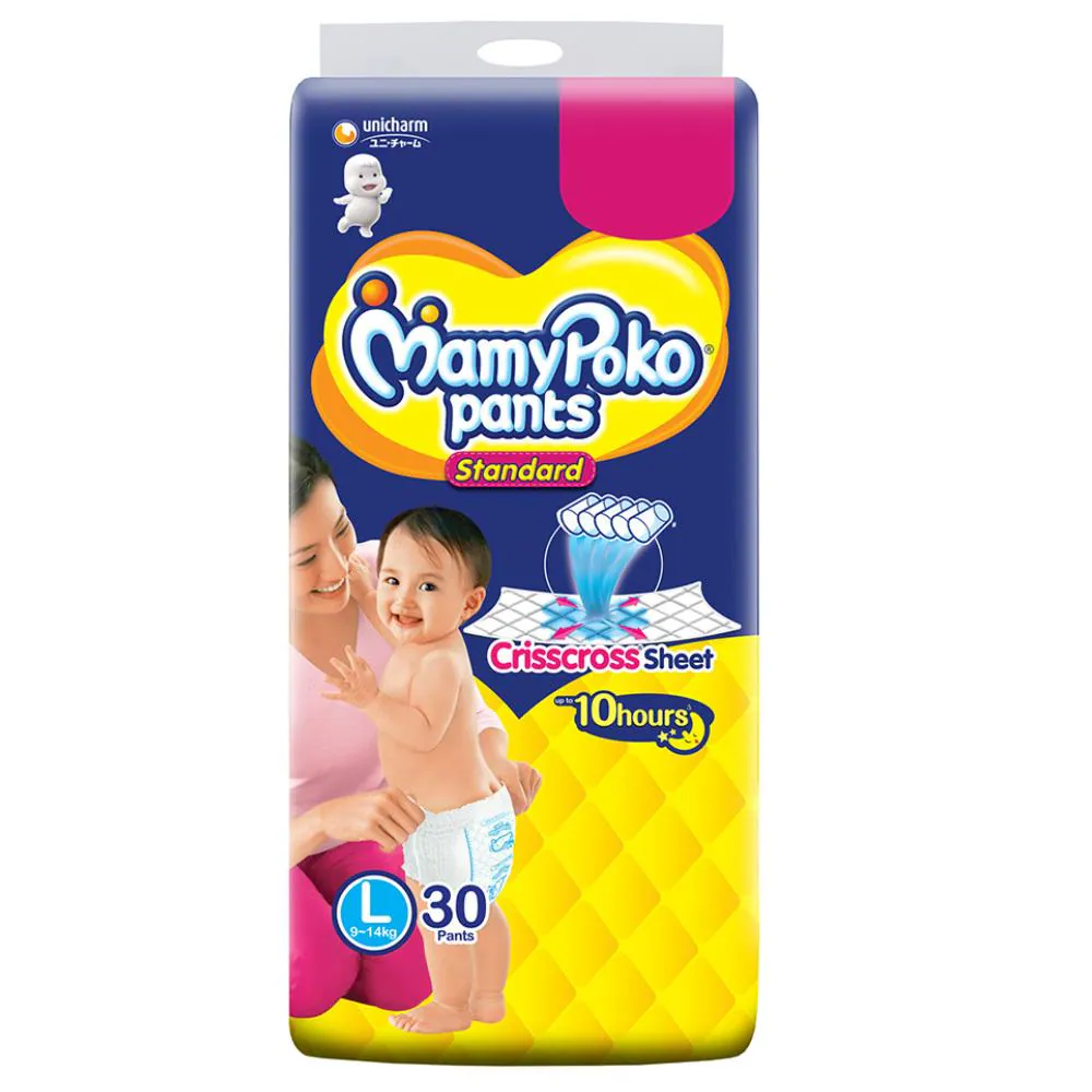MamyPoko Standard Pants (L) 28 count (9 - 14 kg)