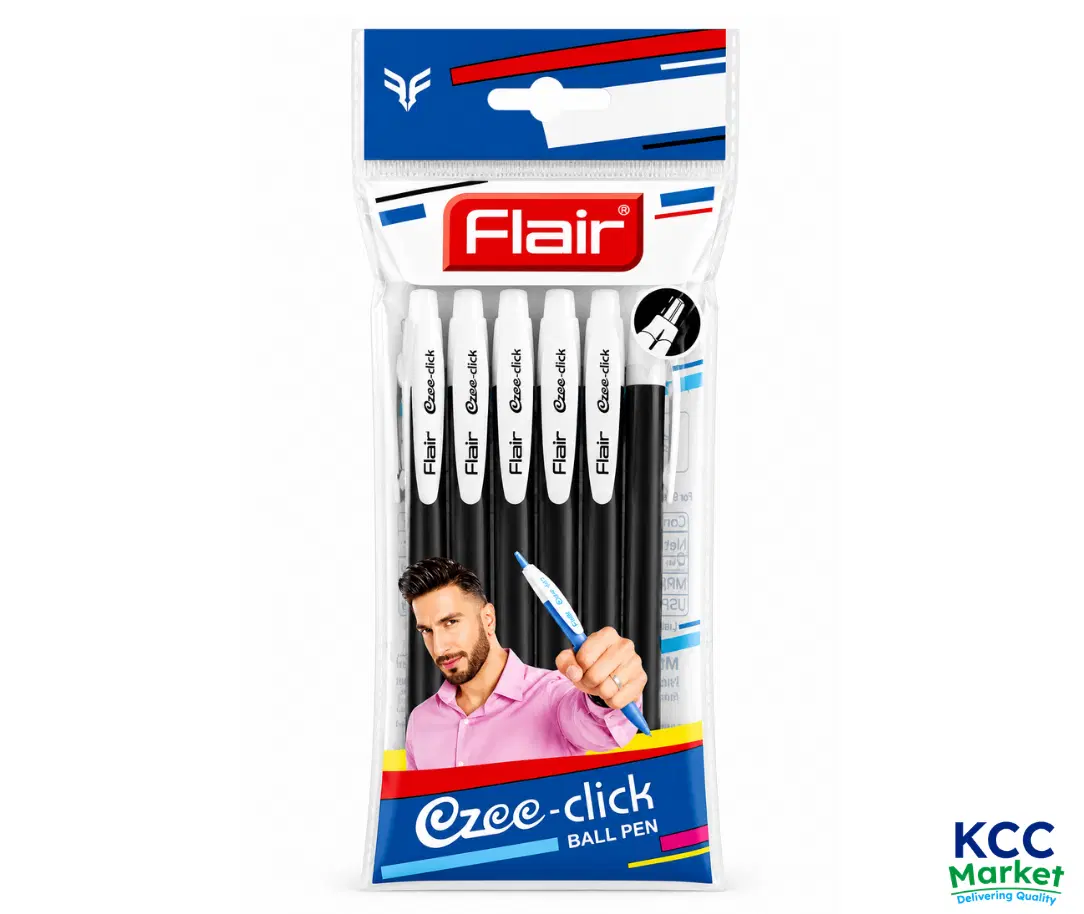 FLAIR Ezee Click Ball Pen - Black (ST-03)