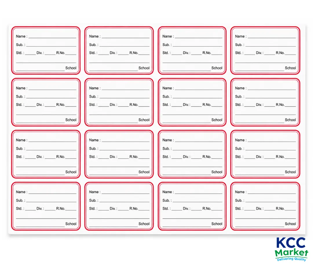 Name Sticker label For School (16 Labels) (ST-01)