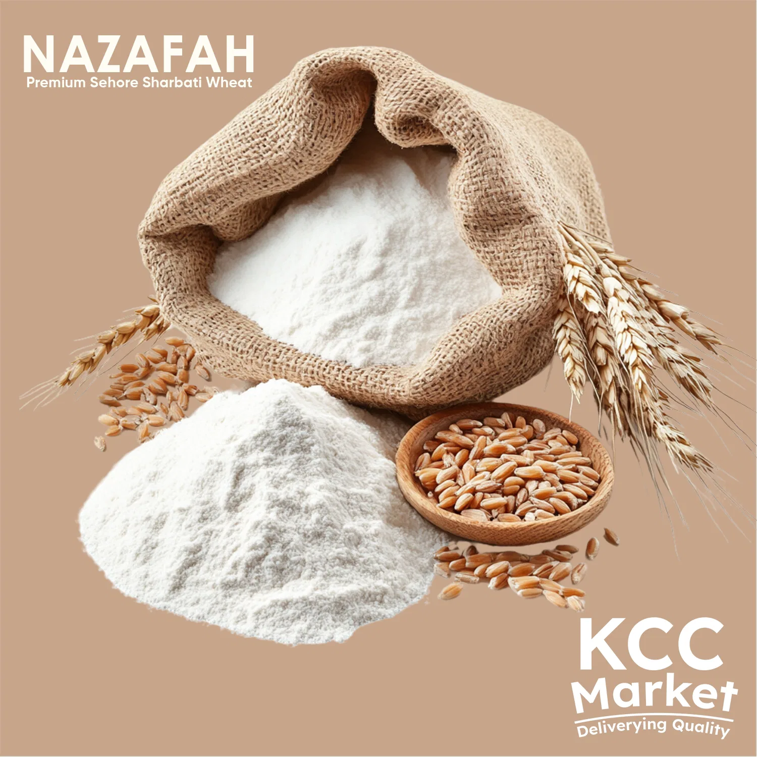 NAZAFAH SHARBATI 1 KG WHEAT FLOUR (PRE-ORDER ONLY)