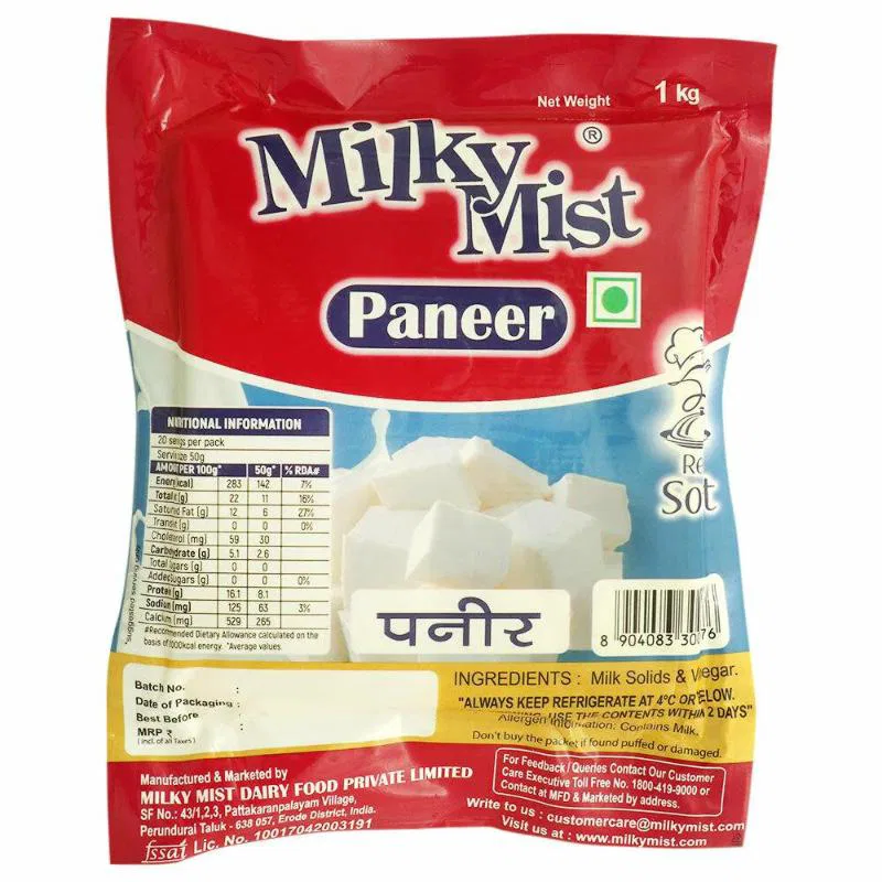 Milky Mist Paneer