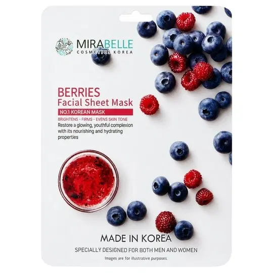 Mirabelle Korea Berries Fairness Facial Mask 25 ml