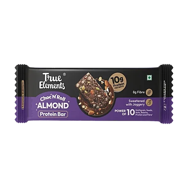 True elements choc & Roll Almond protein bar