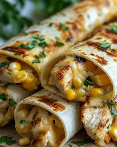Paneer Cheese Corn Wrap