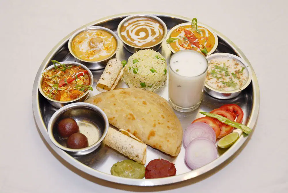 North Indian special thali