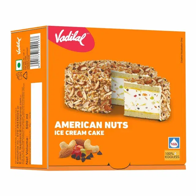 American Nuts Icecream Cake