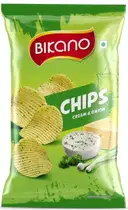 Bikano Cream & Onion Chips 75g – image 1