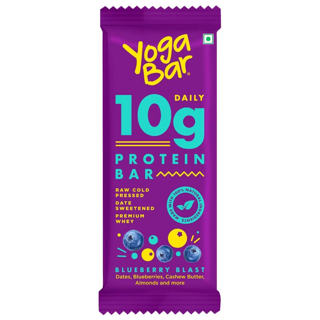 Yogabar Blueberry Blast Daily Protein Bar 50g