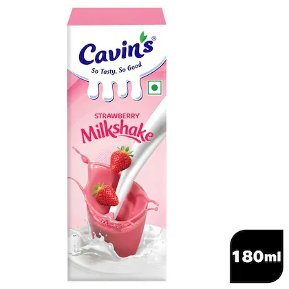 Cavin's Strawberry Milkshake 180 ml