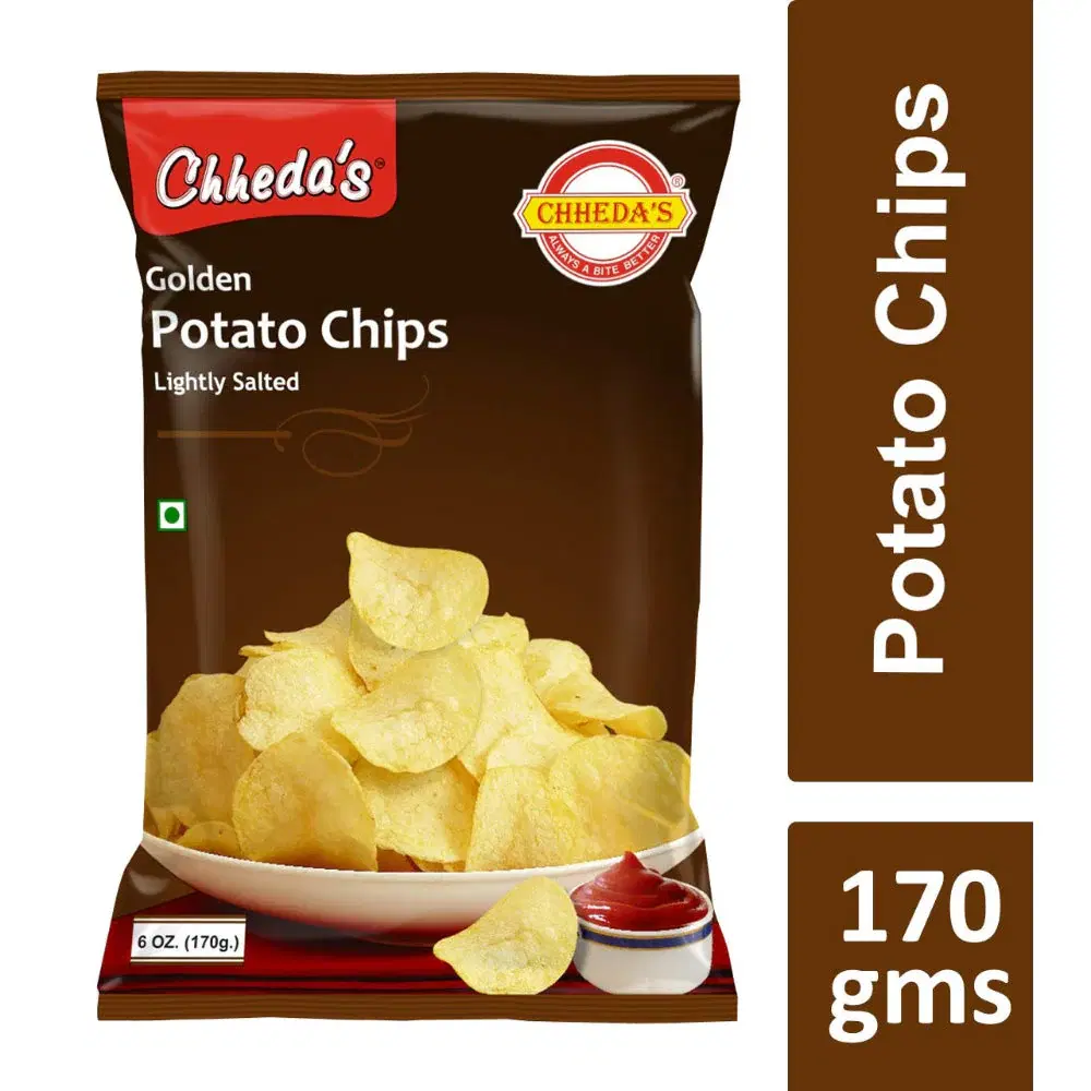 Chheda's Golden Lightly Salted Potato Chips 170 g