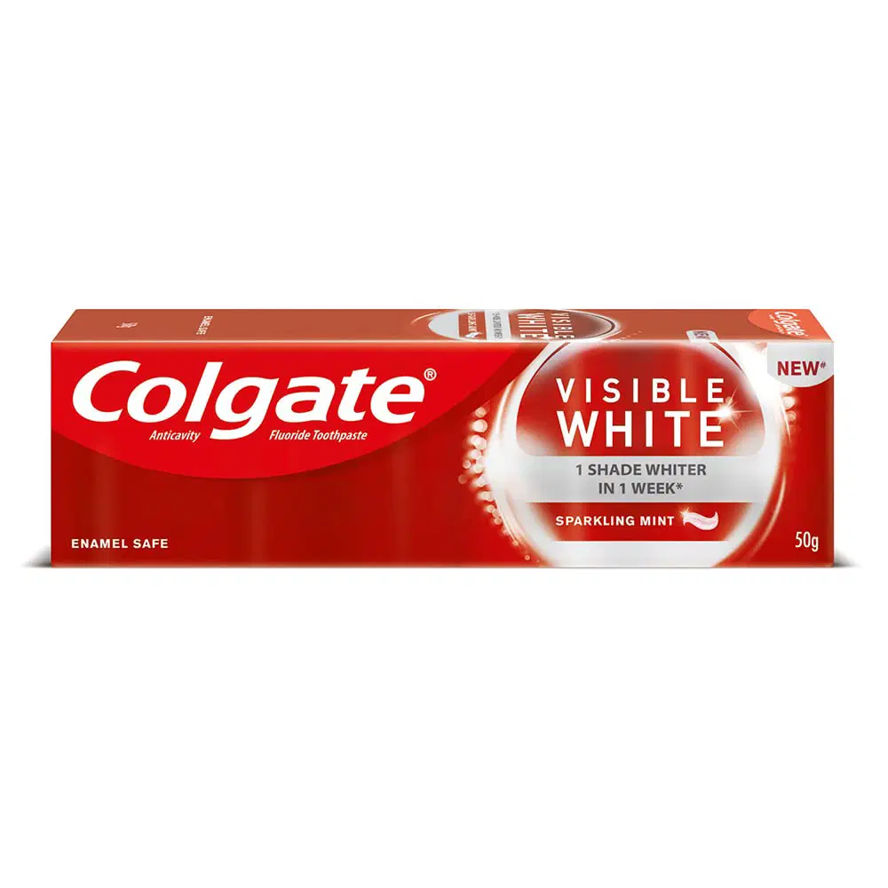 Colgate Visible White sparkingling Mint Fluoride  Toothpaste
