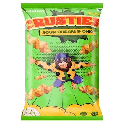 Cornitos Sour Cream & Onion Crusties Puffs 66 g