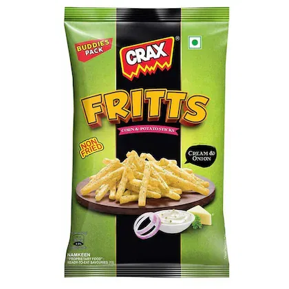 Crax  Fritts Cream & Onion Corn And Potato Sticks 78 g