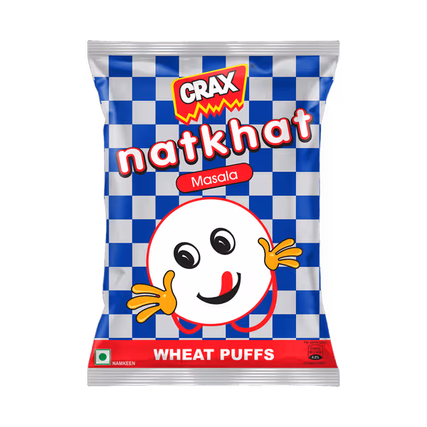 Crax Natkhat Masala Wheat Puffs 82 g