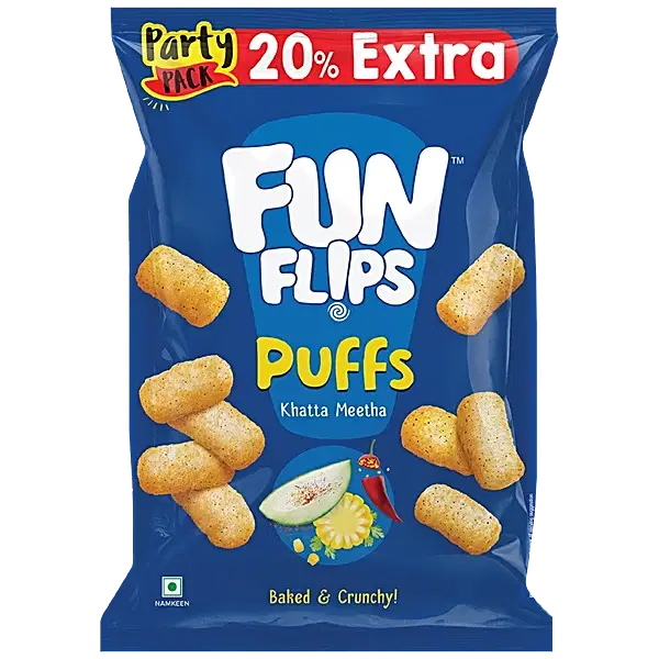 Funflips Khatta Meetha Puffs 60 g