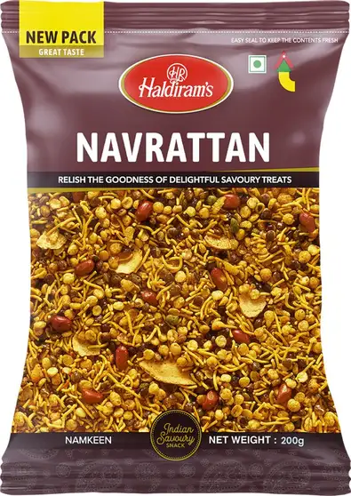 Haldiram's Namkeen - Navrattan, 200/210g