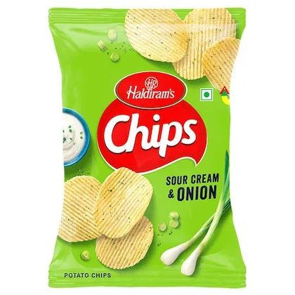 Haldiram's Sour Cream & Onion Potato Chips 95 g