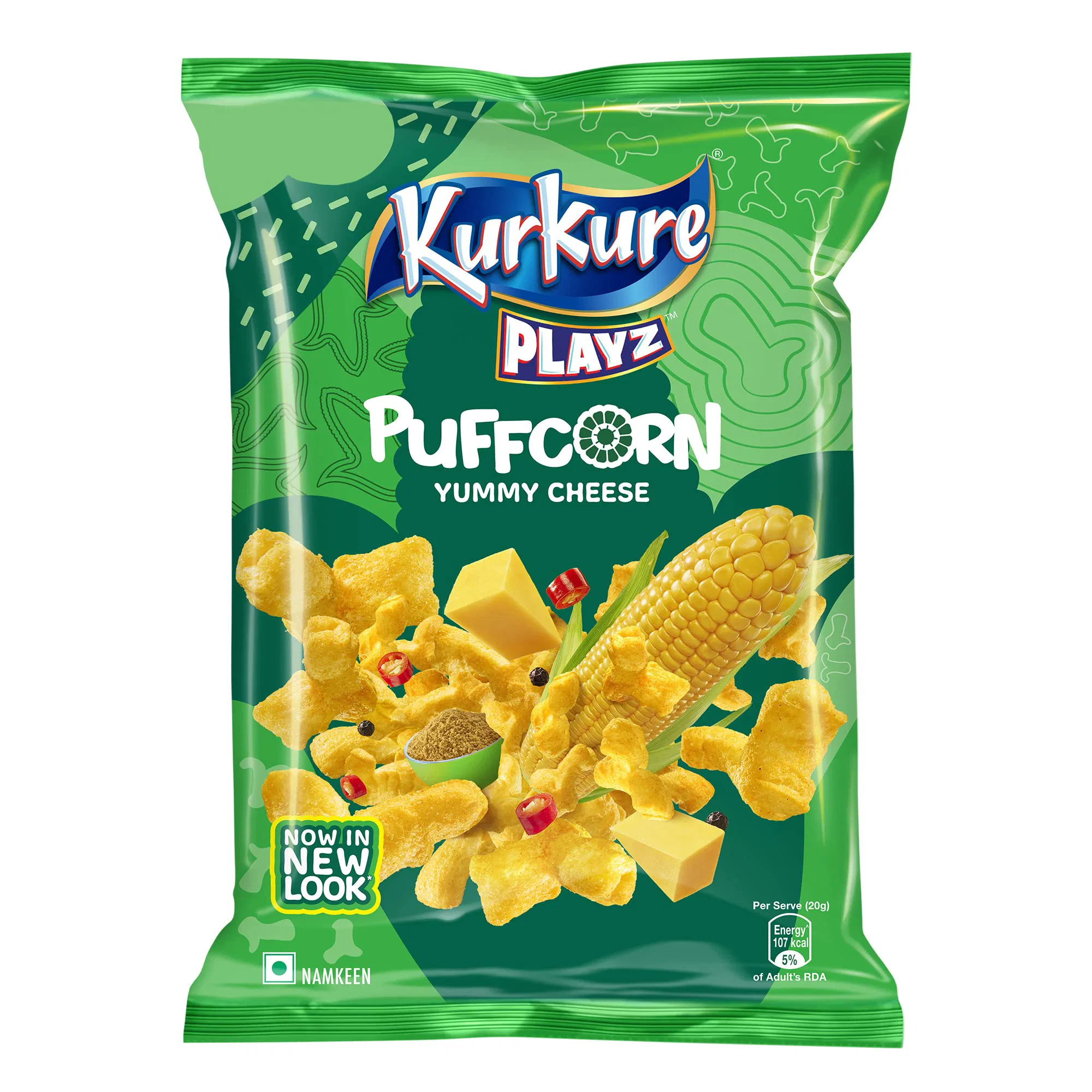 Kurkure Playz Puffcorn Yummy Cheese 84g