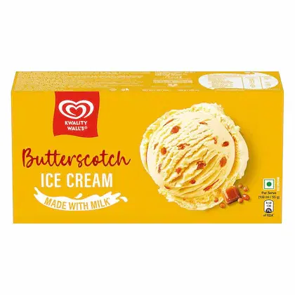 Kwality Wall's Butterscotch Ice Cream 700 ml (Carton)