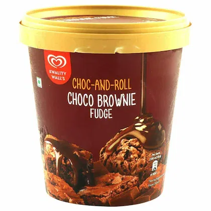 Kwality Wall's Choco Brownie Fudge Ice Cream 700 ml