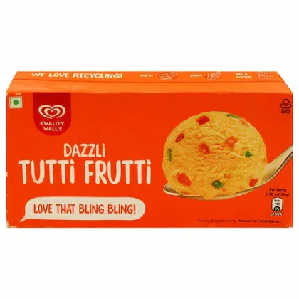Kwality Wall's Dazzli Tutti Frutti Ice Cream 700 ml (Carton)