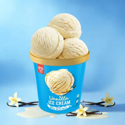 Kwality Wall's Slow Churned Vanilla Ice Cream Tub 700 ml
