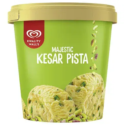 Kwality Walls Majestic Kesar Pista Ice Cream 500 ml