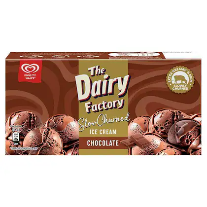 Kwality Walls The Dairy Factory Slow Churned Chocolate Ice Cream 700 ml
