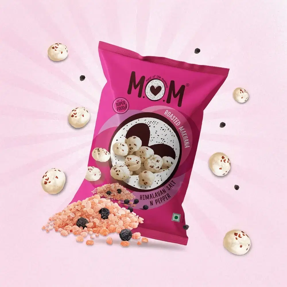MOM Roasted Flavoured Makhana Himalayan Salat & Pepper 20g