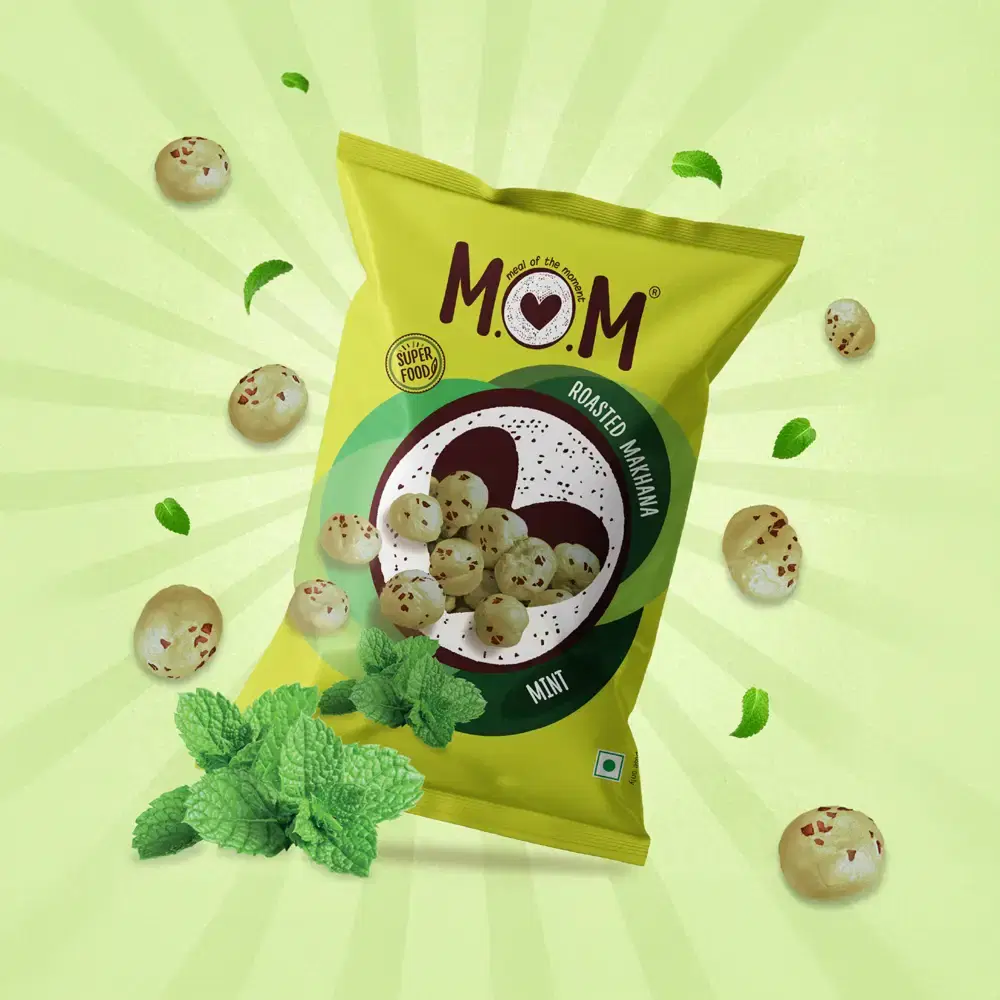 MOM Roasted Pudina Flavoured Makhana 20g