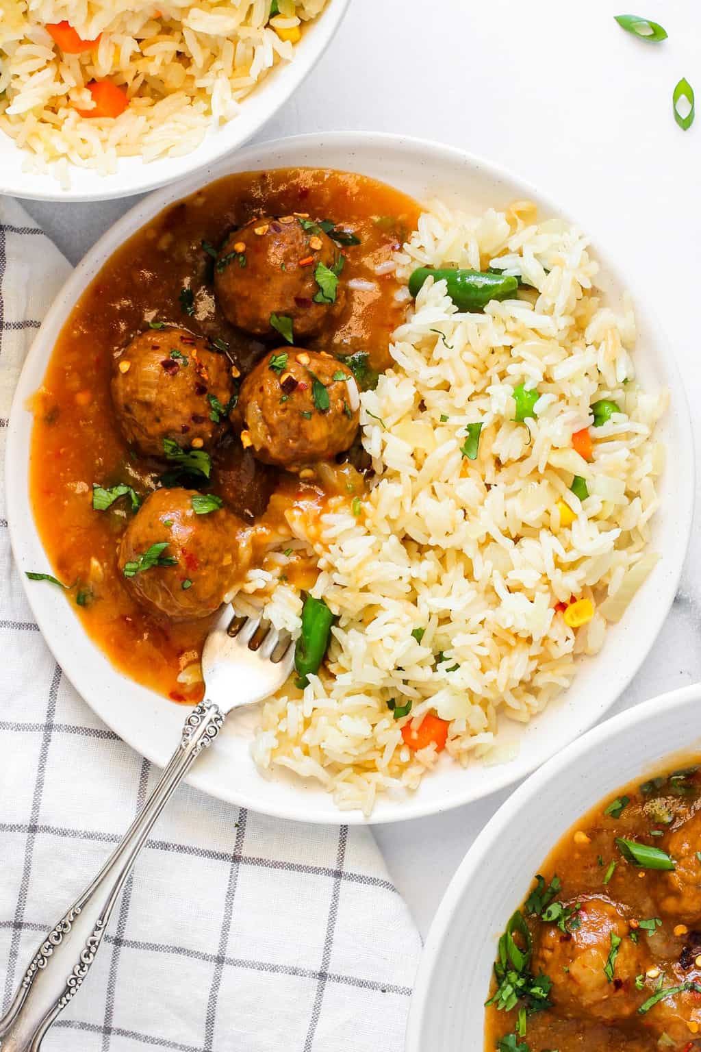 Manchurian Rice Platter