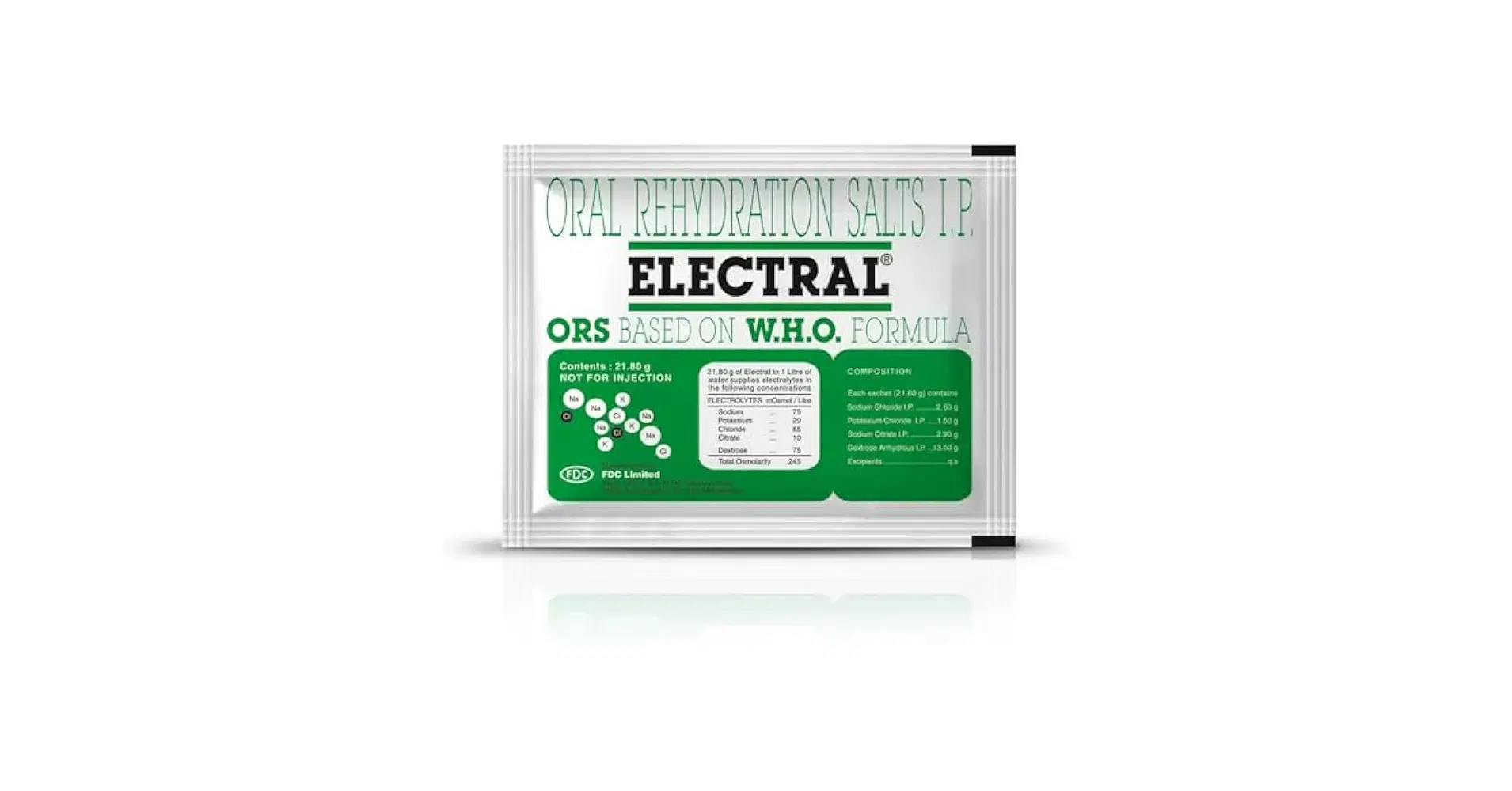 Oral Rehydration Salts IP Electral ORS 21.8g