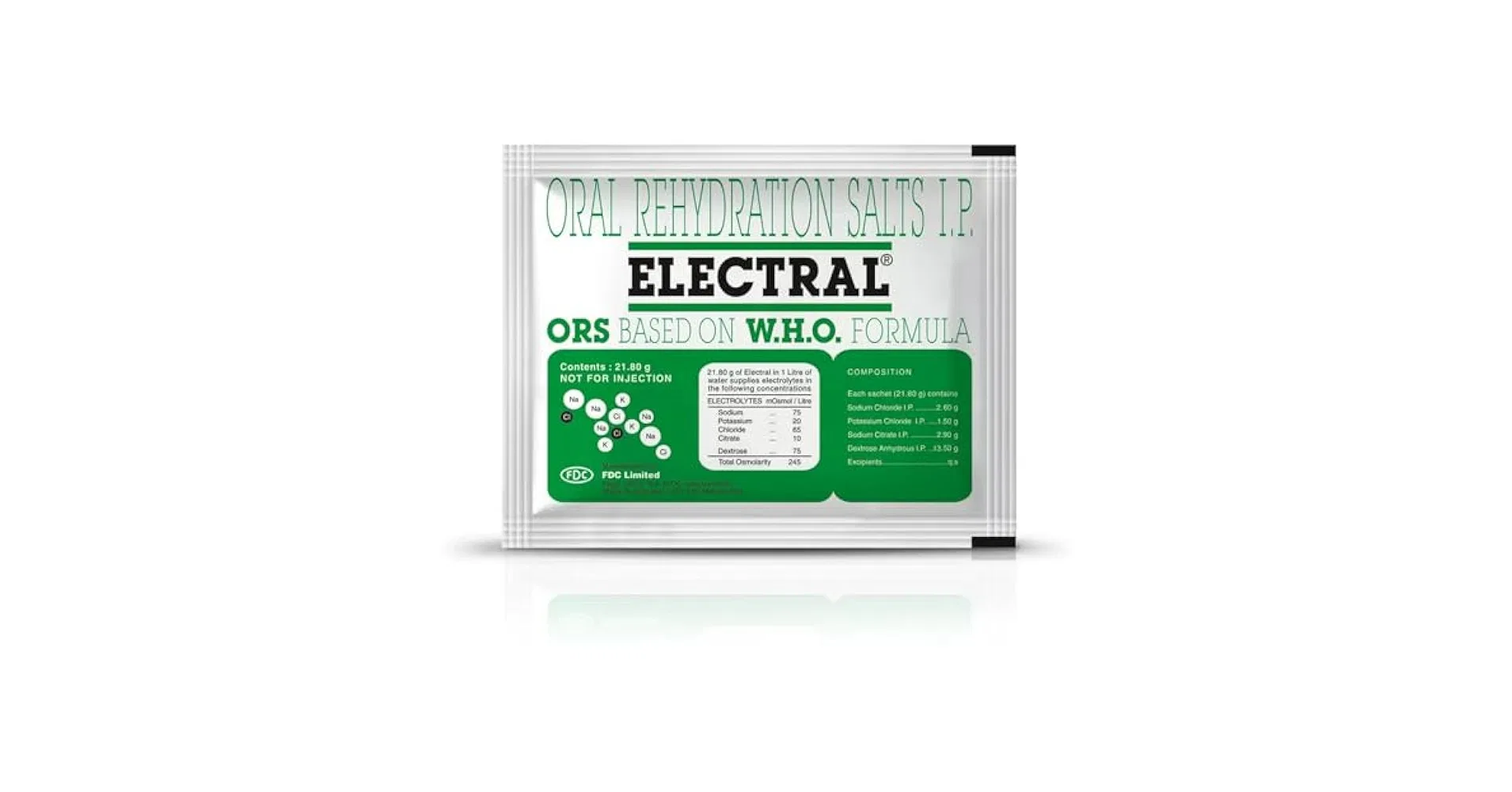 Oral Rehydration Salts IP Electral ORS 21.8g