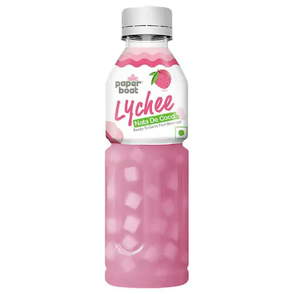 Paper Boat Nata De Coco Lychee Fruit Beverage 250 ml