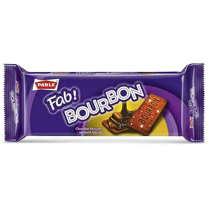 Parle Fab Bourbon Chocolate Cream Biscuits 135 g