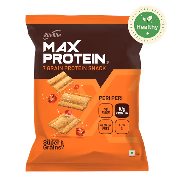 RiteBite Max Protein Peri Peri Chips - 60 g